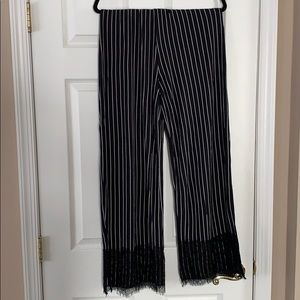 NWT Zara striped flowy pants